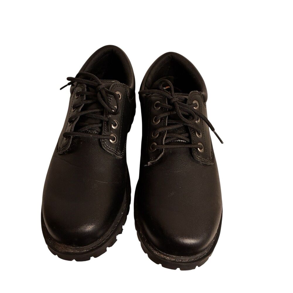 Men’s Tredsafe Slip Resistant Black Lace Up Shoes With Steel Toe. Size 12.